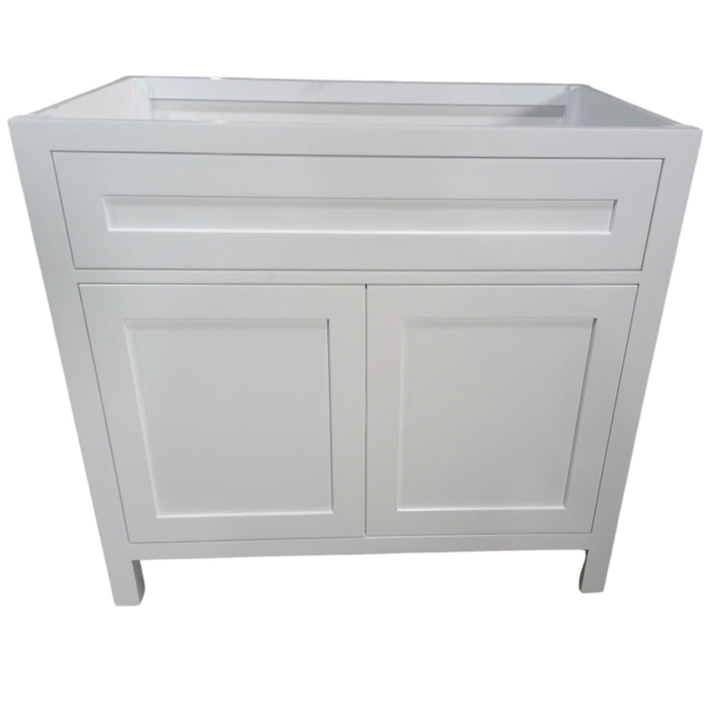 [36VKXWH01SH0012CBRM] 36'' Bathroom Vanity Combo (Kit) Shaker 00 (White)